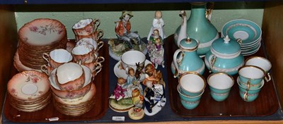 Lot 286 - Assorted Capodimonte, Goebel figures and others and a Carl Tielsch teaset and a Limoges coffee set