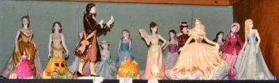 Lot 307 - A Group of Coalport figures to include: Prince Charming; Cinderella; Pumpkin and Carriage