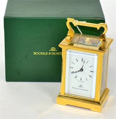 Lot 389 - A Boodle & Dunthorne carriage timepiece