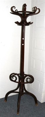 Lot 1040 - A bentwood hall stand and a barometer (a.f.)