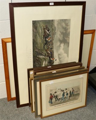 Lot 1101 - A collection of 19th century and later sporting prints and others