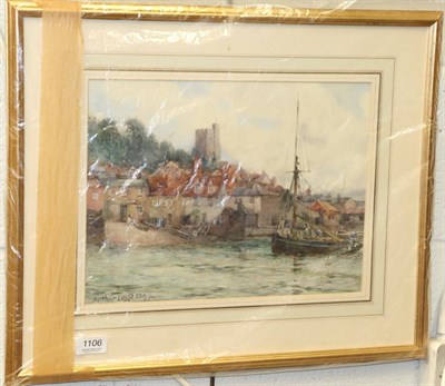 Lot 1106 - Arthur J Legge (20th century) Harbour scene, signed and dated, watercolour