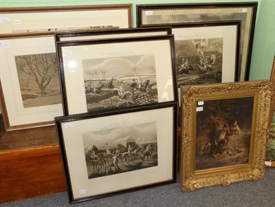 Lot 1142 - Harris after Henry Alken, ";The Fist Steeple Chase on Record";, a set of four engravings...