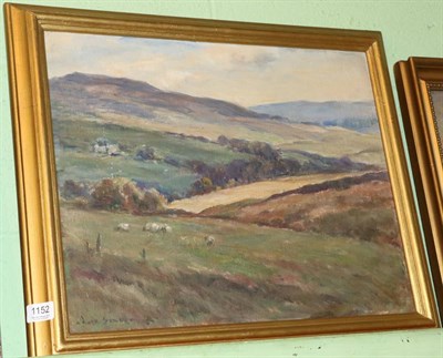 Lot 1152 - Owen Bowen (1873 - 1967) ";A Yorkshire Landscape";, signed, oil on canvas board