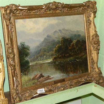 Lot 1163 - Charles Leader (active c.1900), ";On the Dee above Llangollen";, signed, oil on canvas