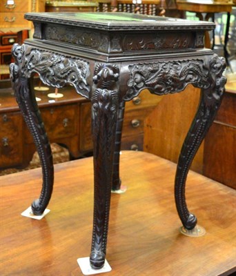 Lot 1202 - Chinese carved occasional table