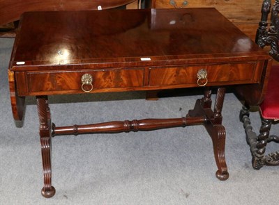 Lot 1243 - An inlaid mahogany sofa table