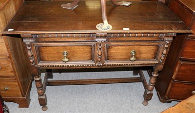 Lot 1247 - An oak dresser base of small proportions