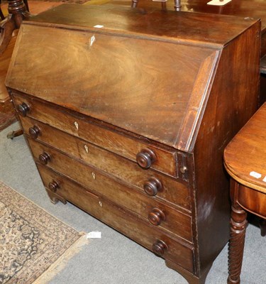 Lot 1252 - A George III mahogany bureau