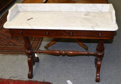 Lot 1268 - A marble top washstand