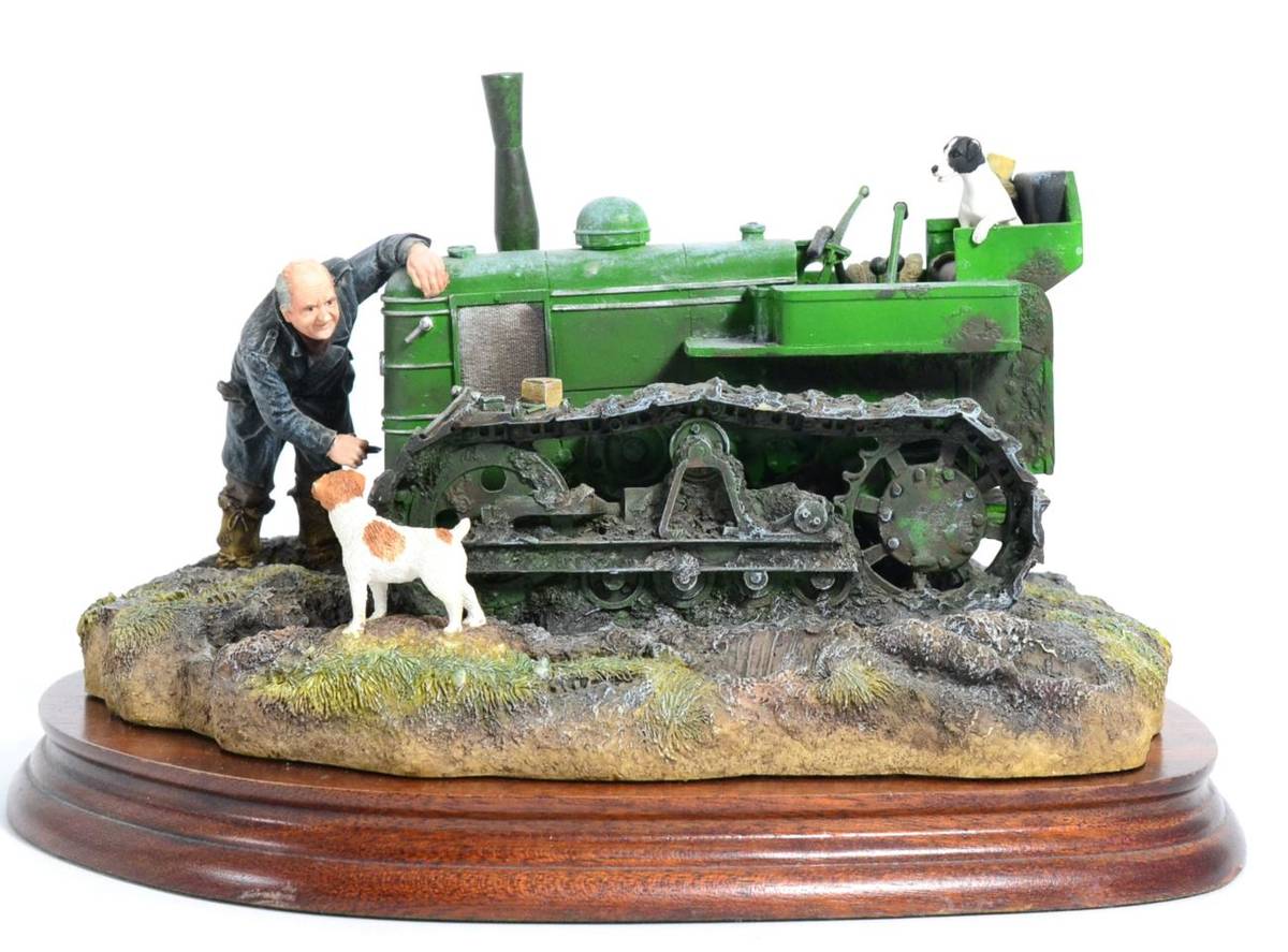 Lot 5 - Border Fine Arts 'Starts First Time' (Fowler Diesel Crawler Mark VF), model No. B0702 by Ray Ayres