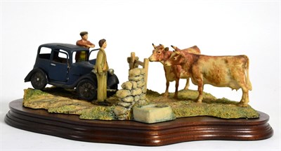 Lot 31 - Border Fine Arts 'Viewing the Practice', All Creatures Great and Small model No. JH8 by Ray...
