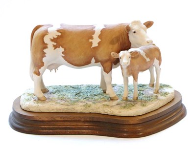Lot 40 - Border Fine Arts 'Simmental Bull', Style Two, model No. L102 by Ray Ayres, limited edition 187/1500
