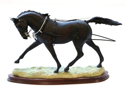 Lot 44 - Border Fine Arts 'The Carriage Horse', model No. L94 by Elizabeth MacAllister, limited edition...