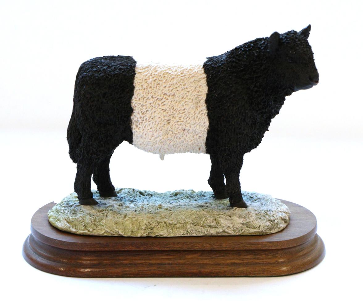 Lot 49 - Border Fine Arts 'Galloway Bull - Belted', model No. L33 by Ray Ayres, limited edition 454/850,...