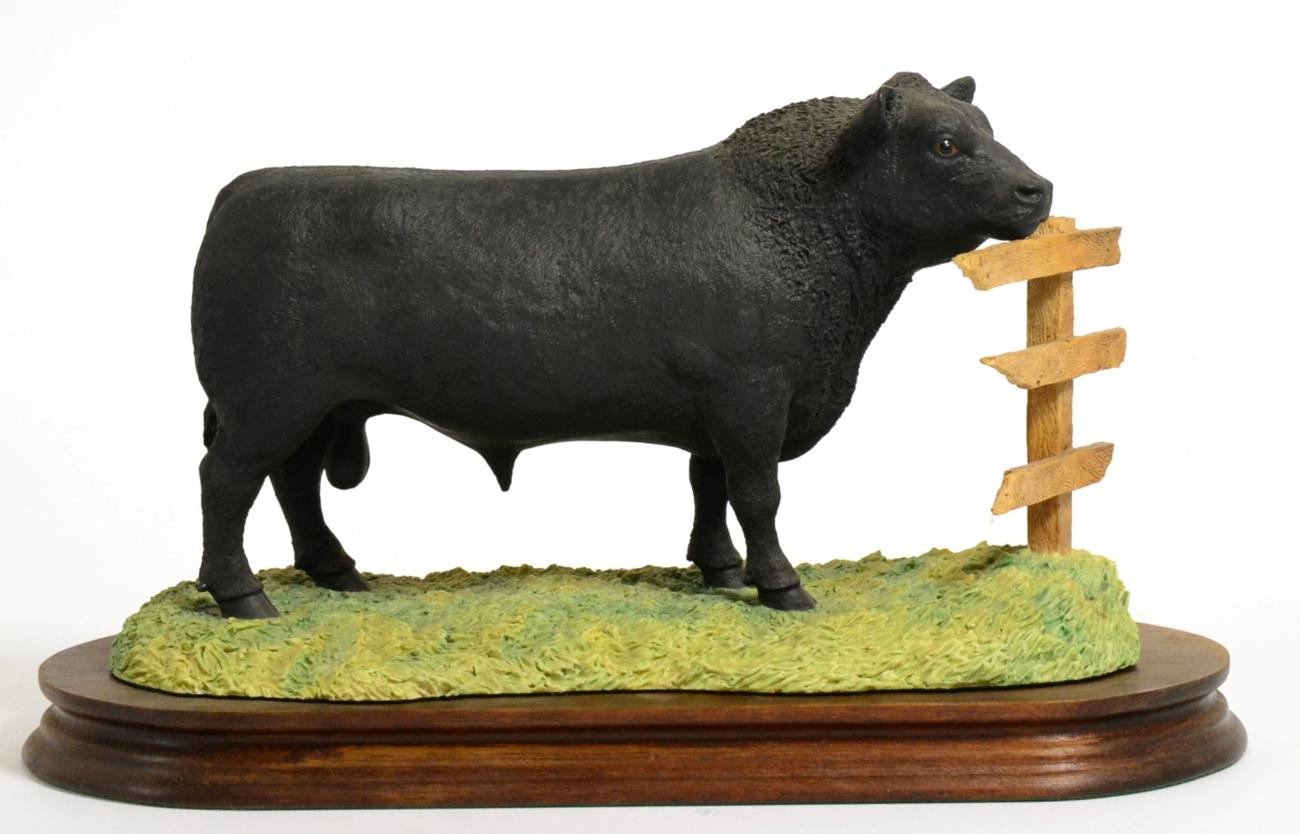 Lot 68 - Border Fine Arts 'Aberdeen Angus Bull' (Style One), model No. L59 by Ray Ayres, limited edition...