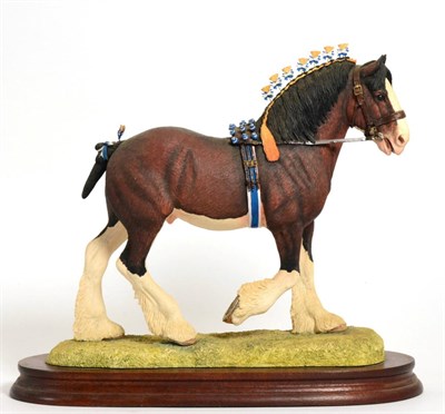 Lot 71 - Border Fine Arts 'Victory at the Highland' Clydesdale Stallion (Standard Edition), model No....