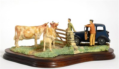 Lot 97 - Border Fine Arts 'Viewing the Practice', All Creatures Great and Small model No. JH8 by Ray...