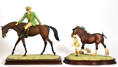 Lot 101 - Border Fine Arts 'Riding Out', model No. L81 by David Geenty, limited edition 522/750, on wood...