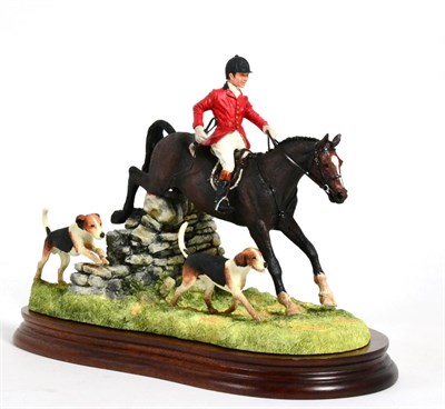 Lot 118 - Border Fine Arts 'A Day with the Hounds' (Huntsman and Hounds), model No. B0789 by Anne Wall,...