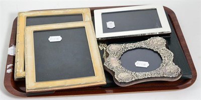Lot 162 - Five modern silver mounted photograph frames