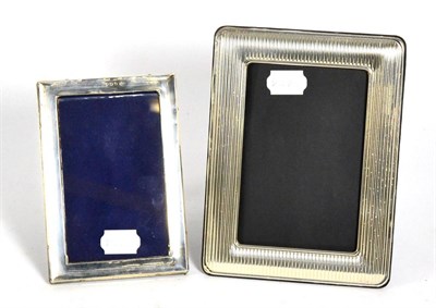 Lot 214 - Two rectangular silver photograph frames