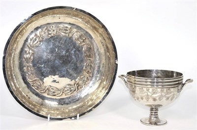 Lot 1 - Duchess of Sutherland Cripples Guild - an Arts and Crafts silver plated bowl, decorated with a band