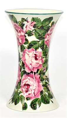 Lot 21 - A Wemyss vase decorated with pink flowers and leaves