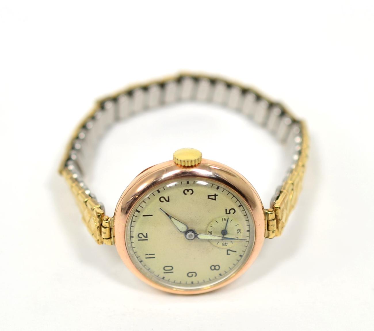 Lot 60 - A lady's 9ct gold wristwatch, movement signed Rolex Prima, case maker's mark W&D