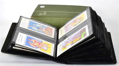 Lot 114 - Three various albums of postcards