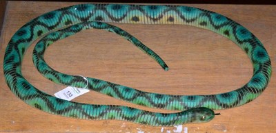 Lot 133 - Jeff Soan (Contemporary) a wooden articulated snake