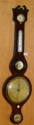 Lot 139 - A 19th century wheel barometer, signed G Blanchi, Windsor