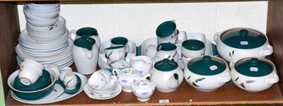 Lot 146 - A Denby Greenwheat dinner/tea service and a Victorian tea set