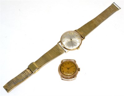 Lot 179 - A 9 carat gold Rotary wristwatch and an Art Deco wristwatch