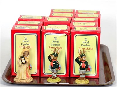 Lot 228 - Royal Doulton Bunnykins, boxed, including ";Sands of Time Bunnykins"; DB229 and ";Be Prepared...