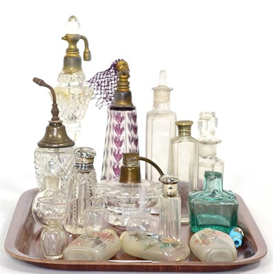 Lot 251 - A group of clear glass scents etc (19)