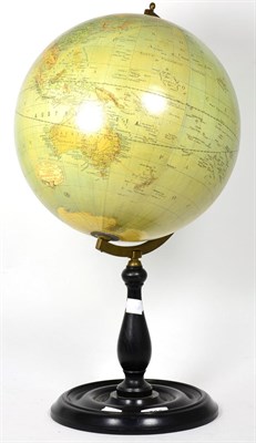 Lot 298 - A globe on stand marked Greaves & Thomas, London