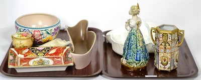 Lot 303 - A quantity of assorted ceramics including Noritake; Poole etc (two trays)