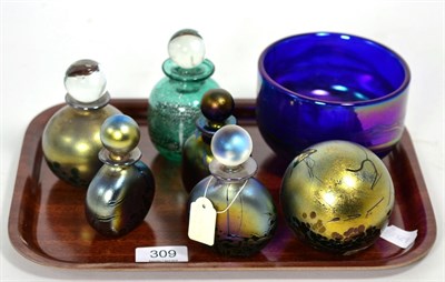 Lot 309 - Seven pieces of Maltese Phoenician glass