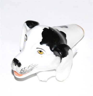 Lot 352 - A 19th century English porcelain dog whistle