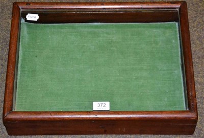 Lot 372 - A glazed mahogany table top display case