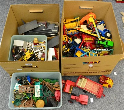 Lot 1007 - Two boxes of farmyard toys