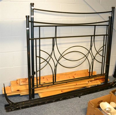 Lot 1039 - Wrought iron bedstead