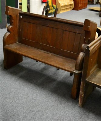 Lot 1090 - A church pew