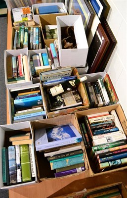 Lot 1102 - Thirteen boxes of books and prints