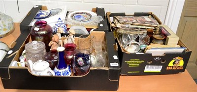 Lot 1104 - A group of household ceramics and glass (three boxes)