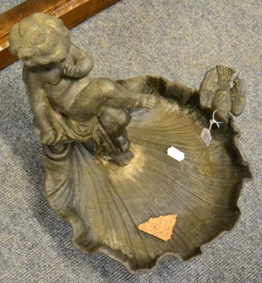 Lot 1119 - A lead bird bath