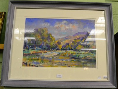 Lot 1161 - Geoff Marsters (British, 20th century) "; The River Derwent at Grange";, pastel, signed with...