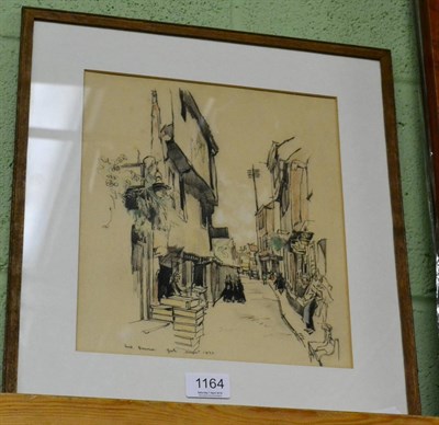 Lot 1164 - Fred Lawson ";York";, signed, inscribed and dated August 1931, pencil and coloured pencil