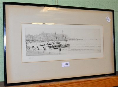 Lot 1172 - W F Wylie, Scarborough, etching